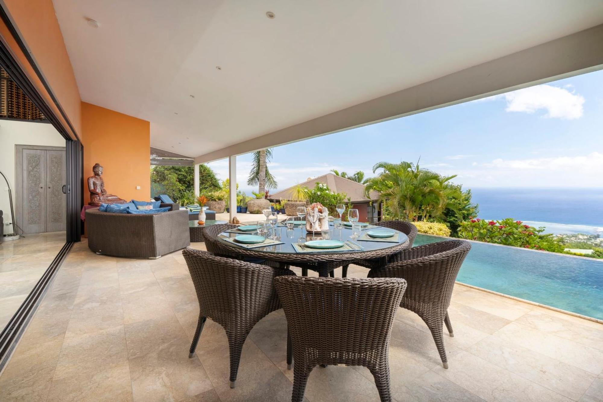 Magnifique Villa Vue Mer Exceptionnelle - Ireina Punaauia  ภายนอก รูปภาพ