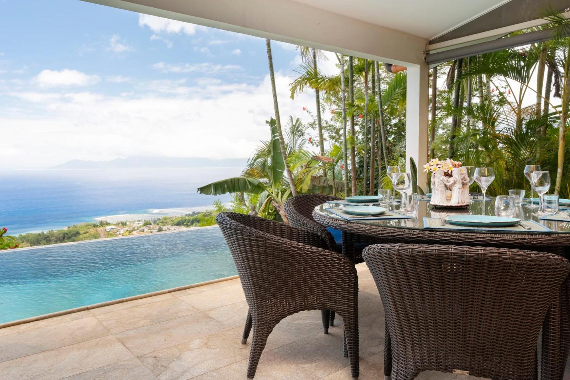 Magnifique Villa Vue Mer Exceptionnelle - Ireina Punaauia  ภายนอก รูปภาพ